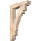 Ekena Millwork Merced Slat Smooth Bracket w/ Offset Brace, Douglas Fir, 5 1/2"W x 22"D x 34"H BKT0604X22X34MRC06SDF - alternate 1